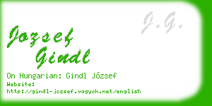 jozsef gindl business card
